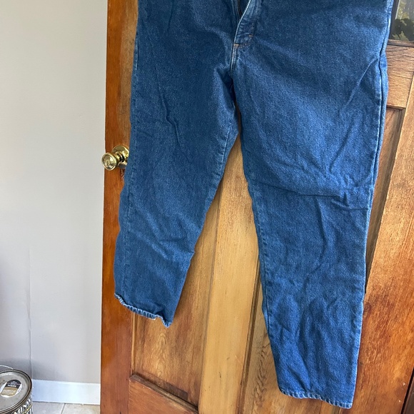 Men’s LL Bean Flannel Lined Jeans size 40x32 - Picture 4 of 5